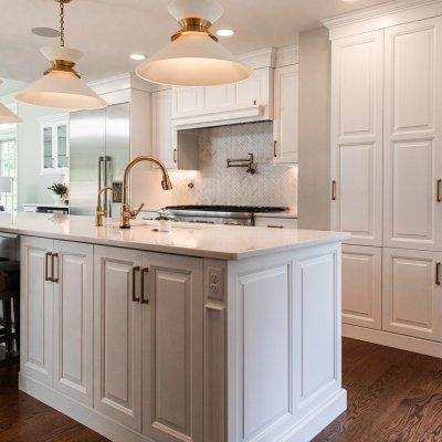 New kitchen, white cabinets, Mt Lookout, Wilcox Architecture